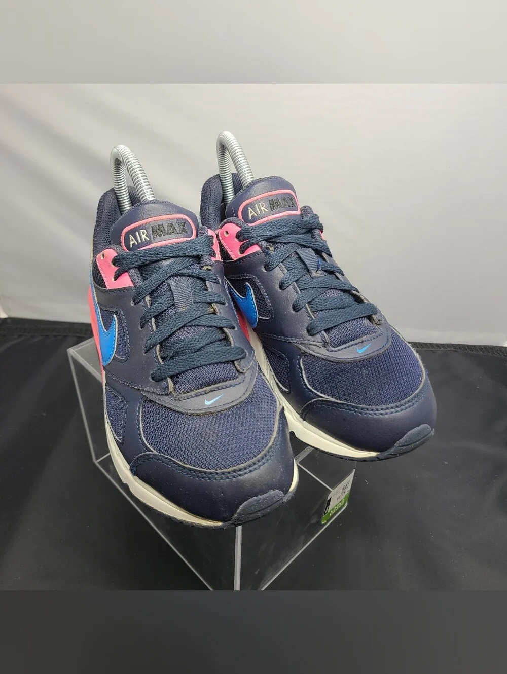 Nike Air Max Ivo Athletic Shoes Obsidian Pink 579998-464 Big Girls Youth 5Y